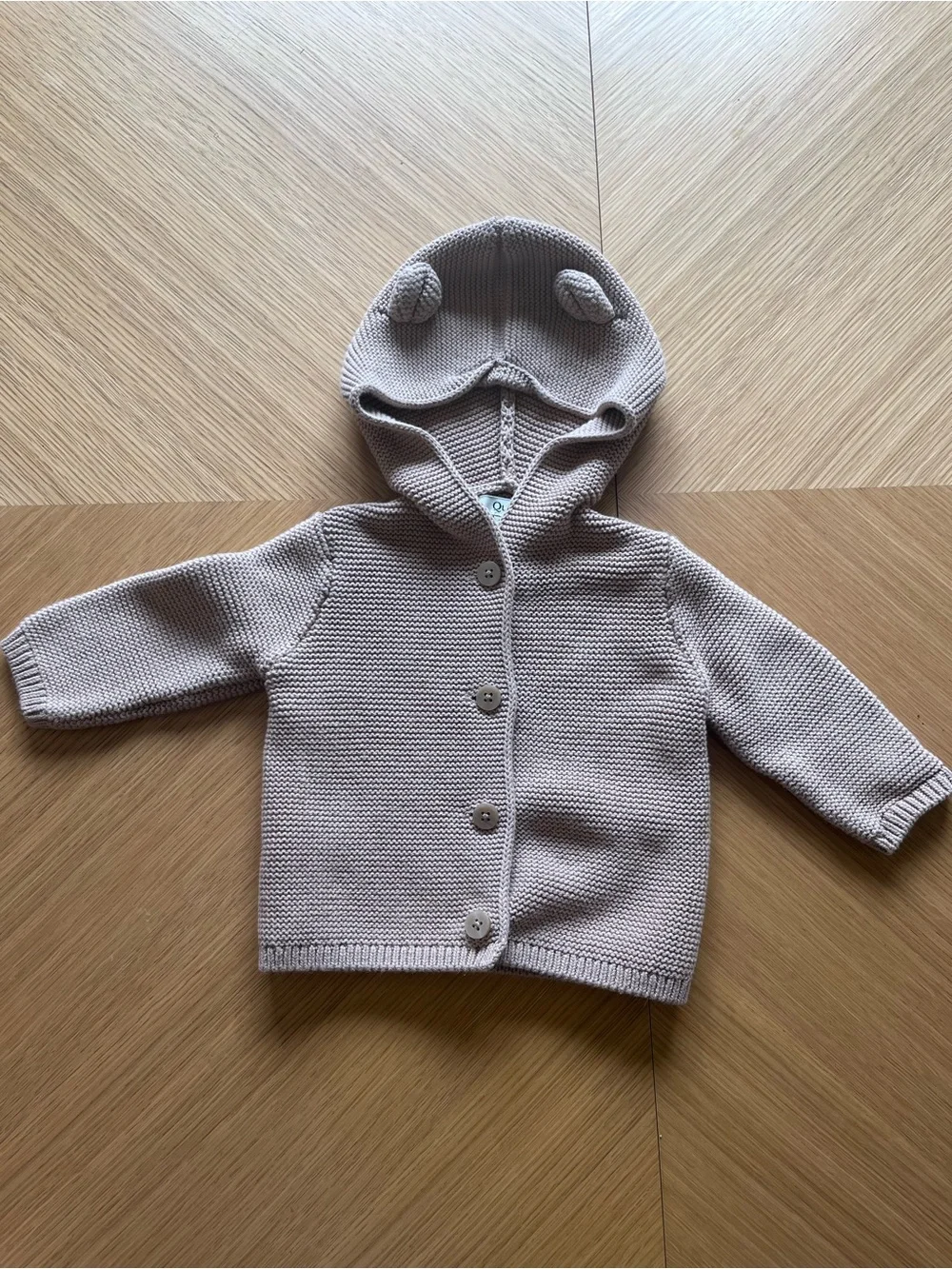 Quince | 100% Organic Cotton Sweater Set in Oatmeal | 3-6 months